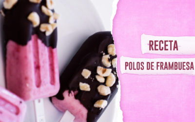 Receta de helado saludable: Polos de frambuesa